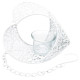 Heart of Alsace in white openwork metal with candle holder