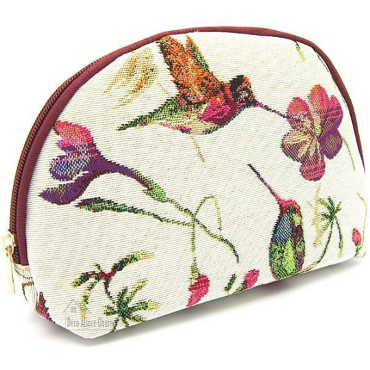 Beutel mit Reißverschluss mit Kolibri-Vogel-Motiv