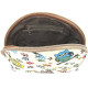 Pochette avec zip motif Oiseau Hibou