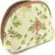 Pochette avec zip motif Rose et verdure