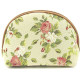 Clutch bag with zip motif Rose and greenery