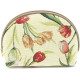 Clutch bag with zip, Tulips and Flowers motif