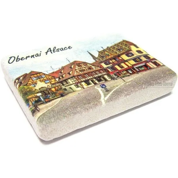 Magnet en Pierre décoratif Place de l'Étoile Obernai