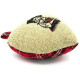 Coeur d'Alsace padded with Alsatian embroidered fabrics, Vichy background