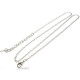 Necklace with Pendant with Curved Glass in Vintage Alsace Stork Bottom