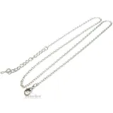 Collier avec Pendentif avec Verre bombé fond Rose et Cigogne d'Alsace It's à Girl