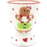 Maitele Ceramic Egg Cup Alsatian Gingerbread Decor