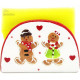 Sponge Holder in Ceramic Mannele decor in Alsatian Gingerbread