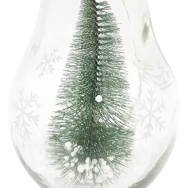 Glas dekorative Lampe und LED-Weihnachtsbaum