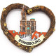Magnet Décoratif Coeur Écorce Munster Cathédrale de Strasbourg