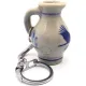 Porte Clé Cruche à Vin façon Poterie Betschdorf Cigogne d'Alsace
