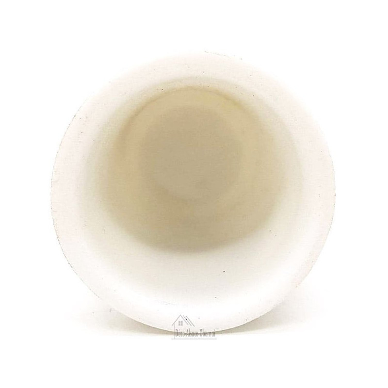 Dé à Coudre en Porcelaine décor Nid de Cigogne et Village d'Alsace