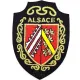 Écusson emblème Armoiries d'Alsace à thermocoller