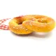 Bretzel décoratif à suspendre avec ruban façon Vichy