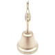 Glocke Alsace Silbermetall mit Nest Stork