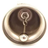 Cloche Alsace en métal argenté avec Nid de Cigogne