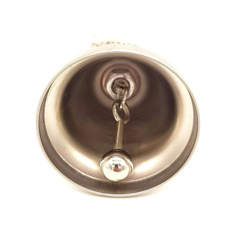 Glocke Alsace Silbermetall mit Nest Stork