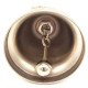 Glocke Alsace Silbermetall mit Nest Stork