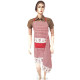 Tablier de Cuisine réglable Rouge Carré Vichy décor Coeur et Alsacienne avec Torcho