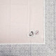 Nappe carrée 90 cm x 90 cm Beige Brodé Coeurs et Cigognes et Dentelles