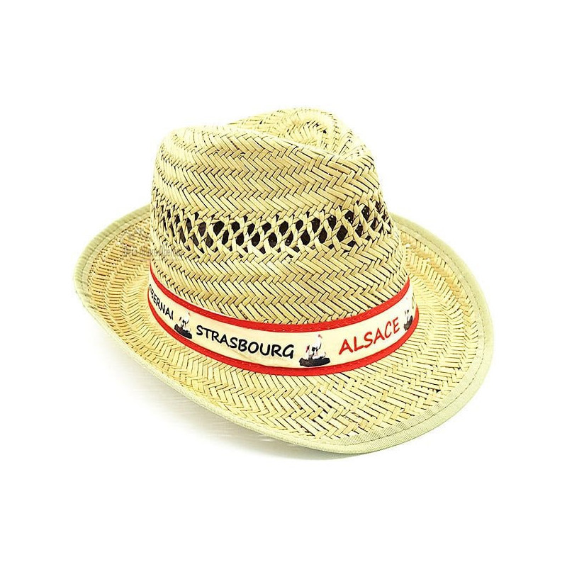 Straw Hat with Villages d'Alsace