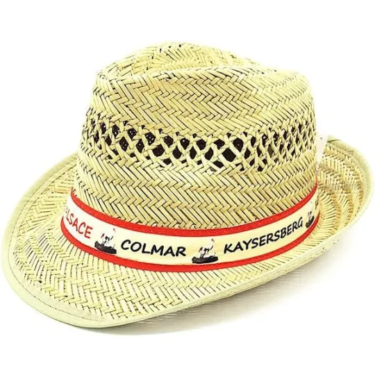 Chapeau en Paille avec Villages Alsace