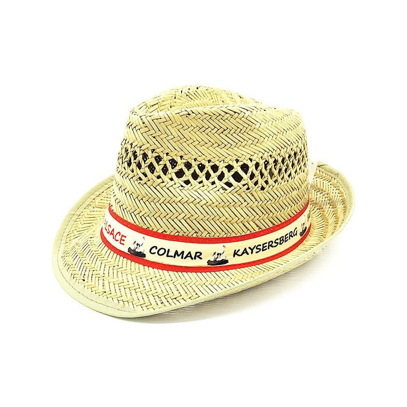 Straw Hat with Villages d'Alsace