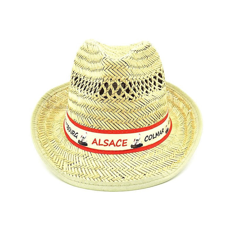 Straw Hat with Villages d'Alsace