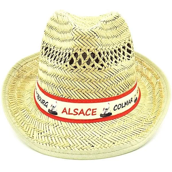 Straw Hat with Villages d'Alsace