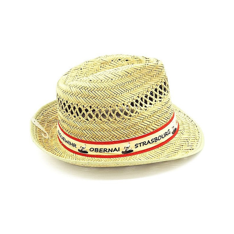 Straw Hat with Villages d'Alsace