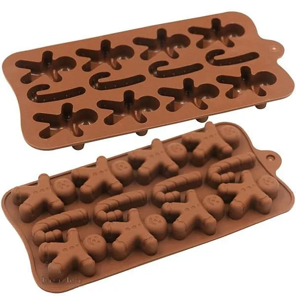 Weiche Silikonform Lebkuchen Mann