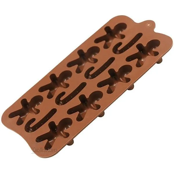 Weiche Silikonform Lebkuchen Mann