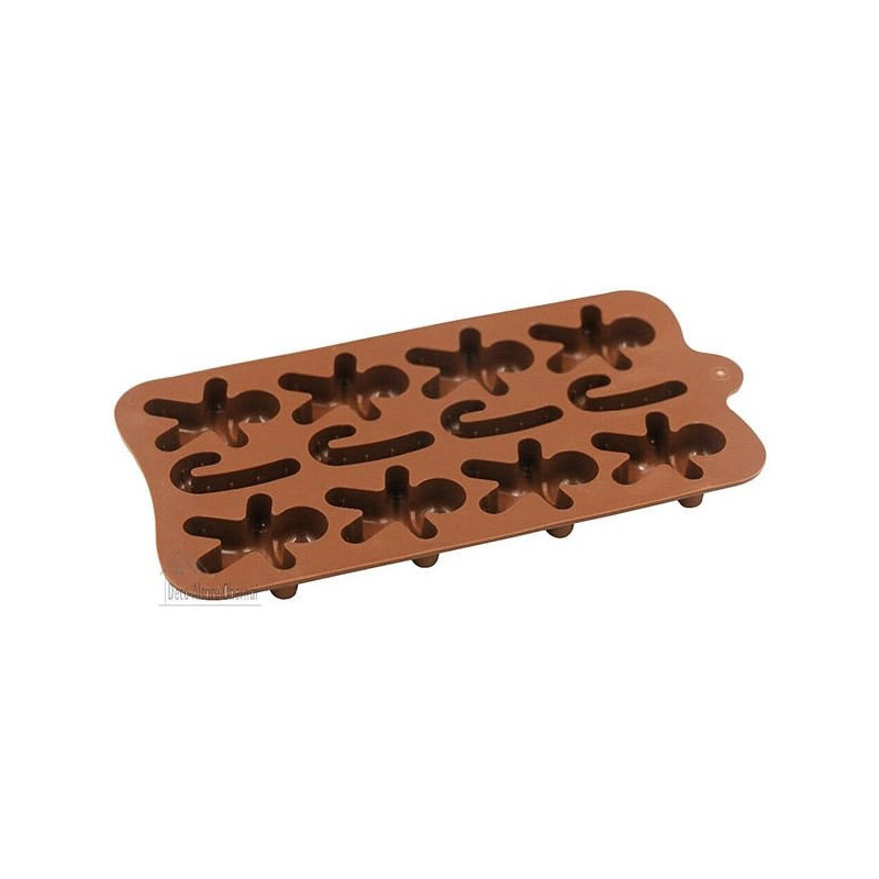 Moule en Silicone souple Bonhomme en Pain d'Épices