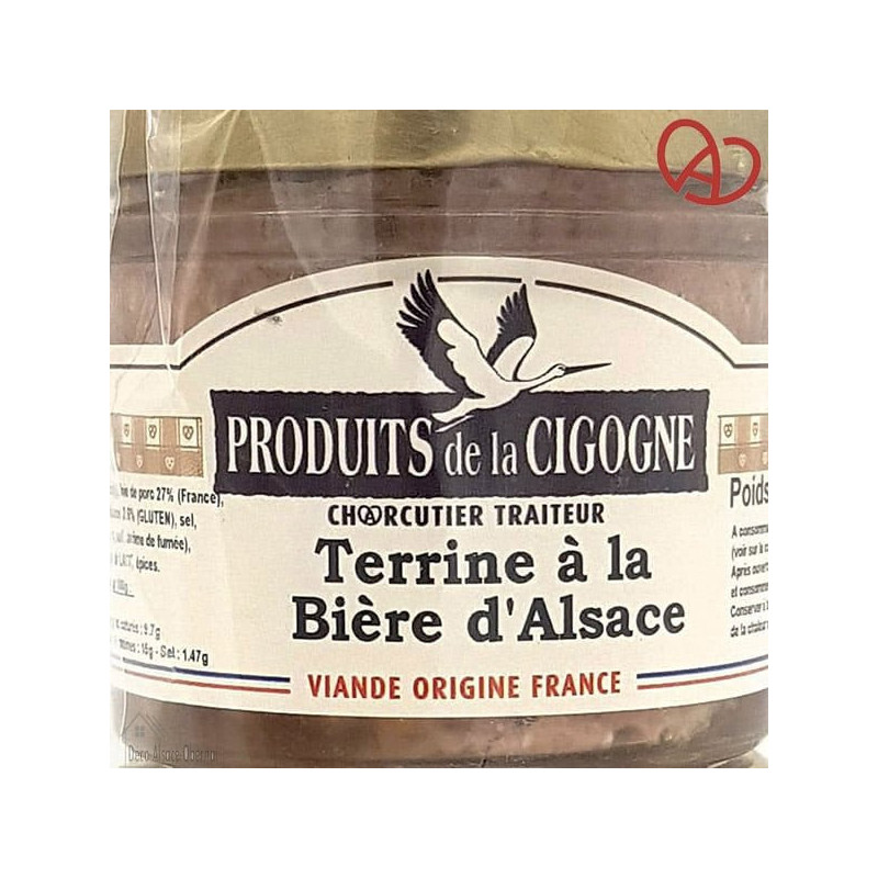 Lot of 3 Terrines d\'Alsace Artisanal 3 x 100 gr in Obernai