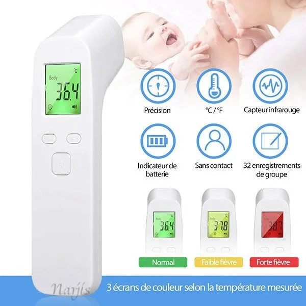 Thermomètre Frontal sans contact
