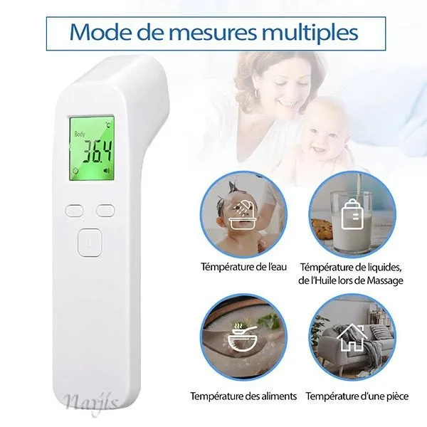 Non-contact frontal thermometer
