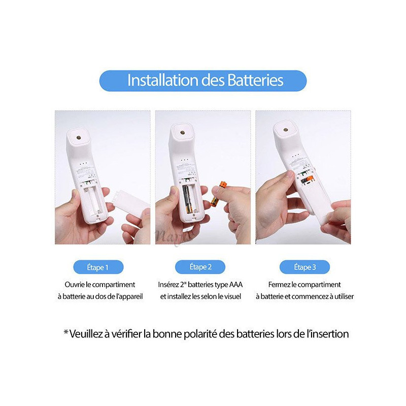 Thermomètre Frontal sans contact