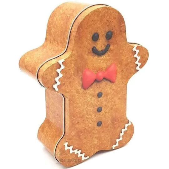 Metalen Doos Mannele Peperkoek Decoratie