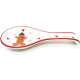 Ceramic Spoon Rest Mannele decor in Alsatian Gingerbread