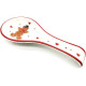 Ceramic Spoon Rest Mannele decor in Alsatian Gingerbread