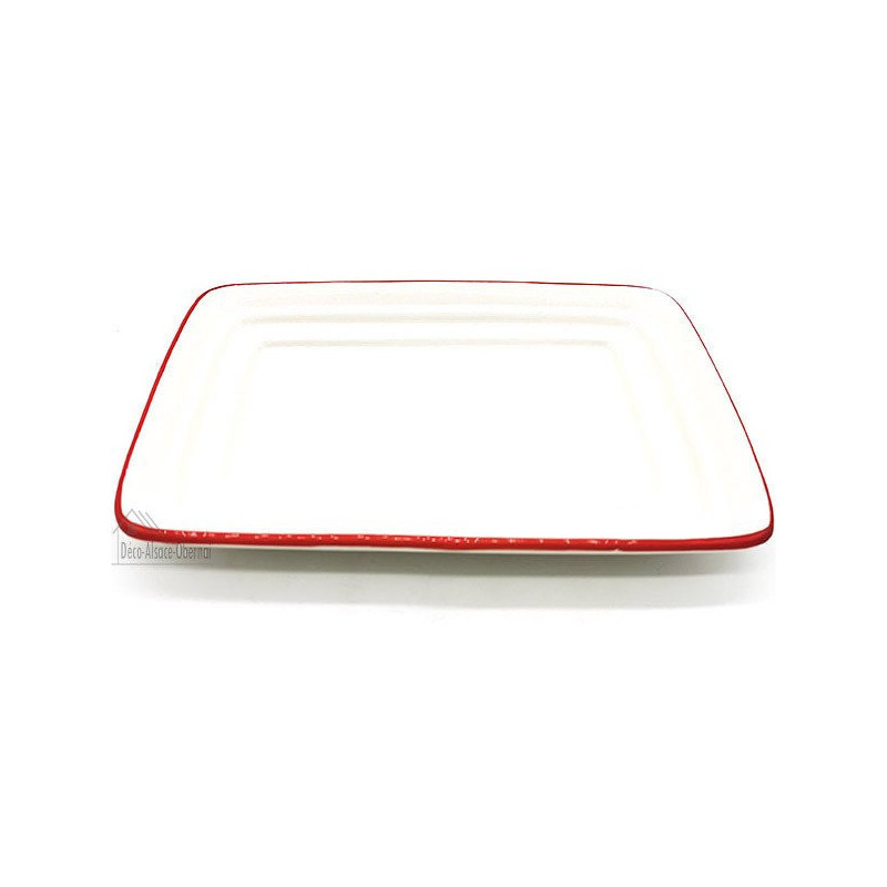 Ceramic Butter Dish Alsace stork design