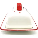 Ceramic Butter Dish Alsace stork design
