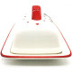 Ceramic Butter Dish Alsace stork design