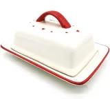 Ceramic Butter Dish Alsace stork design