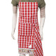 Adjustable Kitchen Apron Red Square Vichy Hansi Decor with Tea Towel