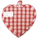 Manique de Cuisine Coeur Vichy rouge décor Lovely Alsace