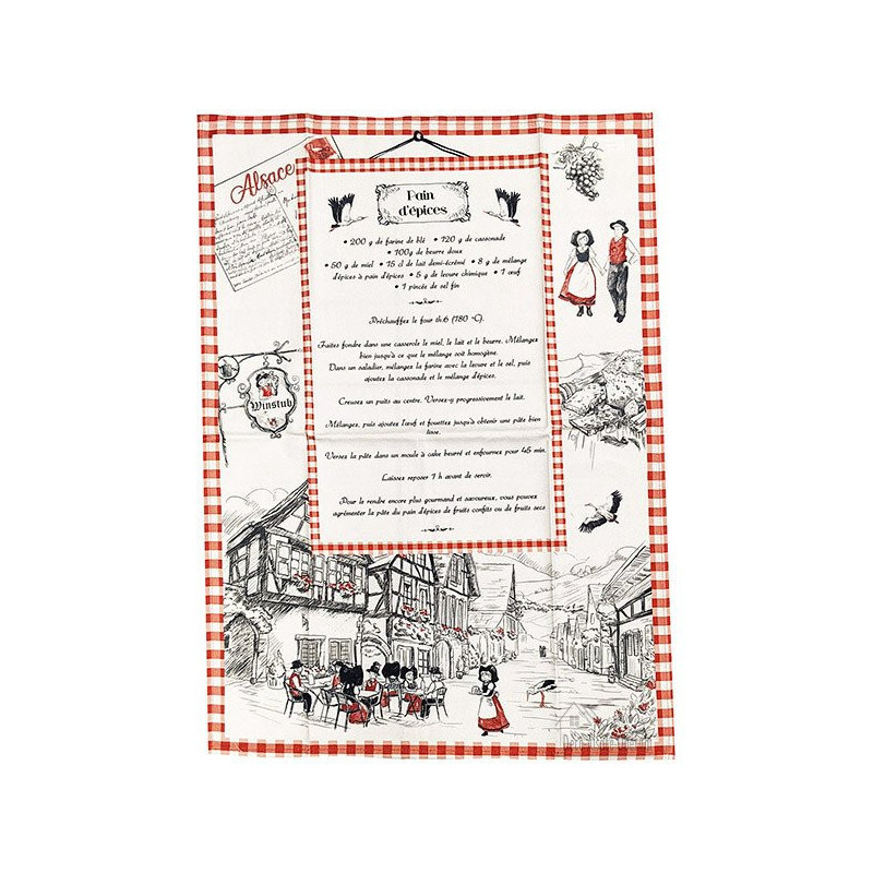 Kitchen Towel Recipe for Alsace Gingerbread