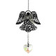 Angel Window Decoration with Crystal Heart
