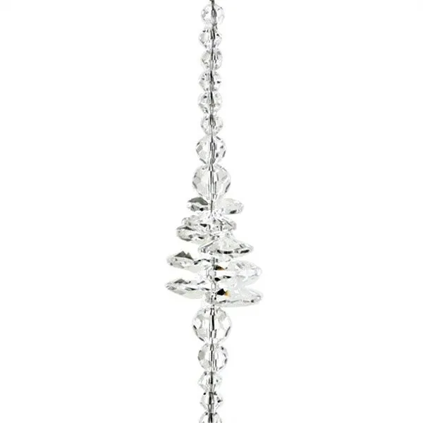 Angel Window Decoration with Pearls and Crystal Heart