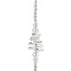 Angel Window Decoration with Pearls and Crystal Heart